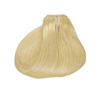 Extensiones de cabello humano real con clip para uso diario, 8 piezas, extensiones de cabello humano Remy para el uso diario de las mujeres (rubias, 56 cm)