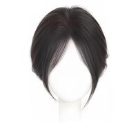 Extensiones de cabello humano real con flequillo, extensiones de cabello humano real con clip, tonos naturales para un aspecto sin esfuerzo