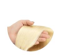 Extensiones de cabello humano Remy liso con clip, de 14 a 24 pulgadas, for cabeza completa, 6 unidades por juego Easy Installation and Removal(Blonde,18inch)