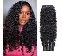 Extensiones de cabello humano rizado de Burmese, 1 paquete de 28 zool, 100 % sin procesar, extensiones de cabello humano real, 12 A, extensiones de cabello rizado de Birmania con rizos en espiral para