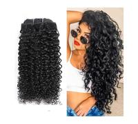 Extensiones de cabello rizado con clip, cabello humano Remy ondulado natural, cabello real, cabeza completa, 8 unidades Wear and Go(8inches 1PC)