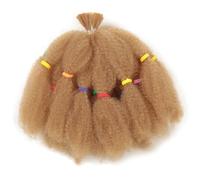 Extensiones de cabello sintético natural Afro Kinky Twist, 6 paquetes de extensiones de cabello trenzado Marley de 12 pulgadas preestiradas, con resorte y ganchillo. Wear and Go(#27)