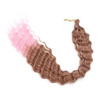 Extensiones de cabello sintético rizado for mujer, de 24 pulgadas de largo, con ondas profundas, estilo ondas oceánicas, de crochet, 1 paquete Easy Installation and Removal(30)