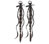 Extensiones de cabello trenzadas de fibra sintética para peinar rápidamente el cabello para mujer, uso diario, extensiones de cabello, trenzas, 2 unidades