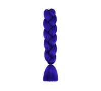 Extensiones de cabello trenzado for mujer, 2 paquetes de 100 g/paquete, 24 pulgadas, cabello trenzado sintético de alta temperatura for trenzas de ganchillo retorcidas. Easy Installation and Removal(B