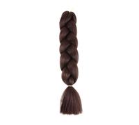 Extensiones de cabello trenzado for mujer, 2 paquetes de 100 g/paquete, 24 pulgadas, cabello trenzado sintético de alta temperatura for trenzas de ganchillo retorcidas. Easy Installation and Removal(B