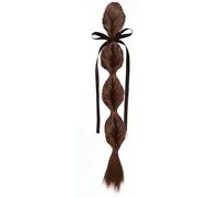 Extensiones de cabello trenzado para niñas, postizas sintéticas para cosplay, Coser Street Photography Claw Student Extensions