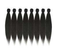 Extensiones de cabello trenzado preestirado ROSDINA de 76 cm (8 unidades), color casta o claro, superlargo, para trenzas retorcidas o de caja, te