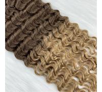 extensiones de cinta Human Hair Extensions 18Inches Tape in Remy Curly Hair Bundles For Women 40G Extensiones de cabello(T620)