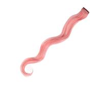 Extensiones de Clip Extensiones de cabello de color One Piece 20 "Body Wave Clip en accesorios for el cabello for niñas, mujeres, niños, multicolor Party Clip en sintético Rainbow Hairpiece Clip in Ex