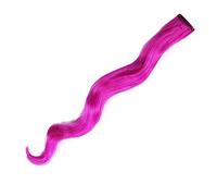 Extensiones de Clip Extensiones de cabello de color One Piece 20 "Body Wave Clip en accesorios for el cabello for niñas, mujeres, niños, multicolor Party Clip en sintético Rainbow Hairpiece Clip in Ex
