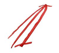 Extensiones de cola de caballo trenzadas de poliéster, bonito protector protector para caballos (rojo)