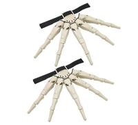 Extensiones de dedos articulados, dedos esqueleto garras de horror flexibles | Accesorio para disfraz de juego de rol para adultos, casa embrujada fiesta de halloween