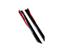 Extensiones De Faldones Laterales para Hyundai, Color Rojo Y Negro, 41 Pulgadas, Accesorios Universales (4 Unidades)