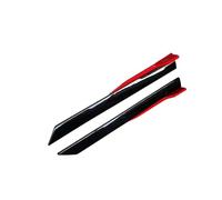 Extensiones De Faldones Laterales para Nissan, Color Rojo Y Negro, 4 Unidades, Accesorios Universales De 41 Pulgadas (4 Unidades)