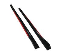 Extensiones De Faldones Laterales Universales Para Toyota, Color Rojo Y Negro, 2,4 M, Para Coche, Divisores De Aletas Y Labios Falda Lateral Automotriz