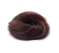 Extensiones de moño para mujer, para yoga, niños, ballet, dona, chignon, 100 % humano, extensiones de moño desordenado, piezas pequeñas y rectas, color negro