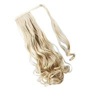 Extensiones de pelo, clip de extensión de pelo ondulado, largo rizado, ajustable, gancho y bucle, pelucas de mujer, extensión de cola de pony, para mujeres (24/613#)