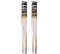 Extensiones de Pelo con Purpurina 12 Piezas Clips para Pelucas con Brillo