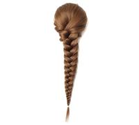 Extensiones de pelo de cola de caballo de 16 pulgadas con trenza en espiga, trenza sintética con cordón, extensiones de cola de caballo con clip en trenza para el cabello