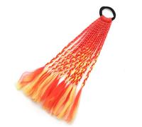 Extensiones de pelo de colores trenzadas con bandas, extensiones de pelo para niñas, accesorios para el cabello, postizos coloridos