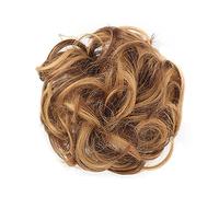 Extensiones de pelo de manzanas desordenadas rizado rizado para mujeres niñas sintéticas grandes pinzas para el cabello moño