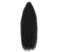 Extensiones de pelo Dreadlock, extensiones de cabello, rizos afro, extensiones de cabello trenzado, pelo trenzado africano sintético(#1B28INCHES,1Pcs/Lot)