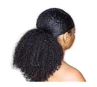 Extensiones de pelo rizadas africanas de 8 a 24 pulgadas, con discos de cordón, extensiones de pelo humano para mujer (150 g)