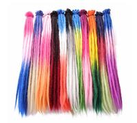 Extensiones de pelo trenzado de ganchillo hechas a mano, 5 soportes/lote, largo, liso, degradado, pelo reggae sintético, hippie, rastas, trenzas 99J#
