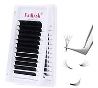 Extensiones de Pestañas de Volumen Fácil Ventilador 0.05 C Rizo 8-14mm Longitud de Mezcla 2D 3D 5D-20D Natural Pestañas Falsas de Seda para Salón Profesional Maquillaje(0.05-c-mix(8-14))