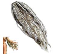 Extensiones elásticas de cola de caballo trenzadas a mano con perlas y conchas, fácil fijación elástica en un minuto, cola de caballo envolvente