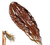 Extensiones elásticas de cola de caballo trenzadas a mano con perlas y conchas, fácil fijación elástica en un minuto, cola de caballo envolvente