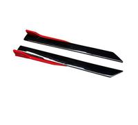 Extensiones faldones Laterales universales 41 Pulgadas para Serie 5 E60 E61 Touring 520i 523i 525i M5 Color Rojo Brillante Negro ABS 4 Unidades(Red Black)