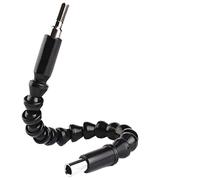 Extensiones flexibles para brocas, Eje de extensión de broca de destornillador de taladro flexible 200 mm-295 mm negro hexagonal de 1/4 pulgada(200mm and 295mm)