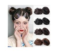 Extensiones Moño con pinza de garra, moño rizado desordenado, extensión, coletero, postizo sintético para mujeres(107)