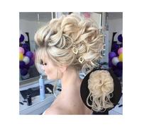 Extensiones Moño de pelo sintético, desordenado, rizado, elástico, con coleteros, postizos for mujer para mujeres(60)