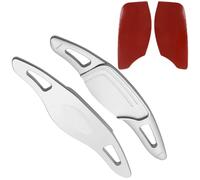 extensiones palanca cambios Compatible Con Alfa Para MiTo 2010 2011 2012 2013 2014 2015 2016 2017 2018 2019 Accesorios Extensión Paleta Cambio De Volante(Silver)