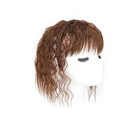 Extensiones Pelo Sintético Rizado For Mujer, Postizos Rizados Cortos 10In For Mujer, Clip Pelo Corto En Extensión Pelo Con Flequillo, For Mujeres Con Extensiones Cabello Adelgazante ( Color : Light br