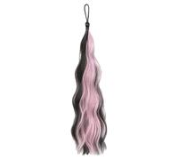 Extensiones trenzadas para mujer, cola de caballo natural con lazo elástico, accesorios de pelo largo, peluca sintética para uso diario