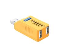 Extensor adaptador USB de 5 puertos USB 3.0 / USB 2.0 + caja divisora tipo C para laptop, lector de teclados, extensor