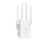 Extensor/Amplificador de Wifi, Amplificador de Señal Wifi 2.4g, 4 Antenas, 2 Puertos LAN, Repetidor Extensor/Amplificador de Internet