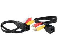 Extensor Balun Audio y Video para Cat 5e/6 - FONESTAR