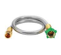 Extensor corto de manguera de agua para exteriores de 5 pies, conector líder hembra a macho a prueba de fugas, fácil instalación, extensor corto de manguera de jardín