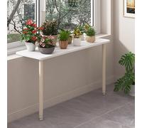 Extensor de alféizar de ventana ajustable en altura para plantas, extensión de alféizar de ventana interior con pata, estante de especias desmontable para cocina/percha de ventana para gatos