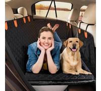 Extensor de asiento trasero for perros, funda for asiento de coche for perros con asiento de coche for perros con fondo duro, cama impermeable, extensor de asiento trasero for perros de gran espacio