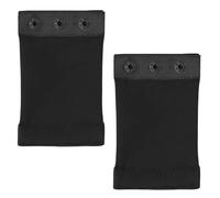 Extensor de body para mujer con broches, añade longitud al torso, extensor de entrepierna extraíble y lavable, 2 unidades, 3 de plástico negro, 4" Length