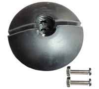 Extensor De Bola Bumper Para Manguera De Goma De Servicio Pesado 2 Piezas Con Tornillo | Encontrado Bola Para Tubo Flexible Duradero | Retenedor De Bobina De Cordón | Ajuste Universal COMPLETO PARA