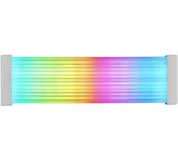 Mars Gaming MCA-24X, Cable de Alimentación ARGB 24PIN ATX para Placa Base, LEDs Ultra-brillantes, Iluminación ARGB Sincronizada, Cable Monocapa de Silicona Flexible con Tira de Luz Lateral