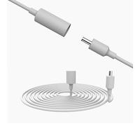 Extensor de cable de alimentación de 10 pies para Echo Pop y Echo Dot de 4ª generación, Echo Dot de 5ª generación, evita aflojamiento, evita golpes eléctricos, impermeable y a prueba de polvo