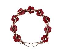 Extensor De Cadena Para Bolso 1 Uds. Bolso desmontable reemplazable, correa de cadena, bolso, correas, bandolera resina, accesorios Diy(Red,100CM)